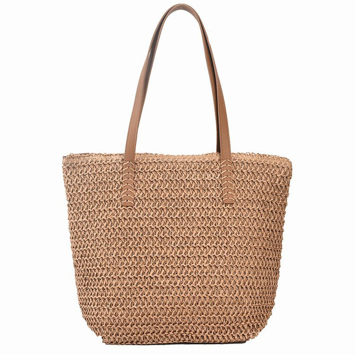 Elegant and Versatile Beach Bag with Leather Handles Bowlift