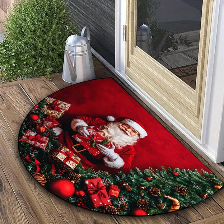 Holiday-Themed Decorative Floor Mat Bowlift