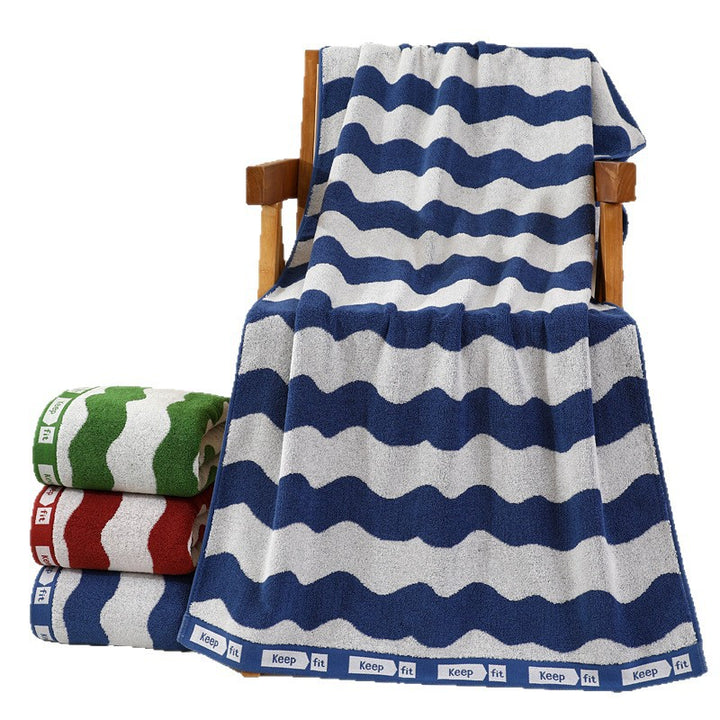 Cozy Terry Bath Towel with Stylish Polka Dot Design Bowlift