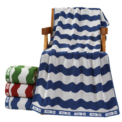 Cozy Terry Bath Towel with Stylish Polka Dot Design Bowlift