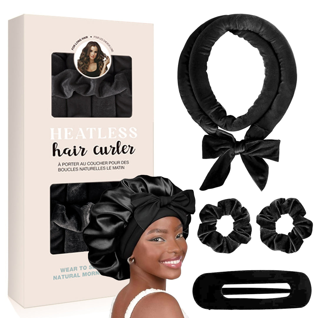 Heatless Satin Hair Curling Set