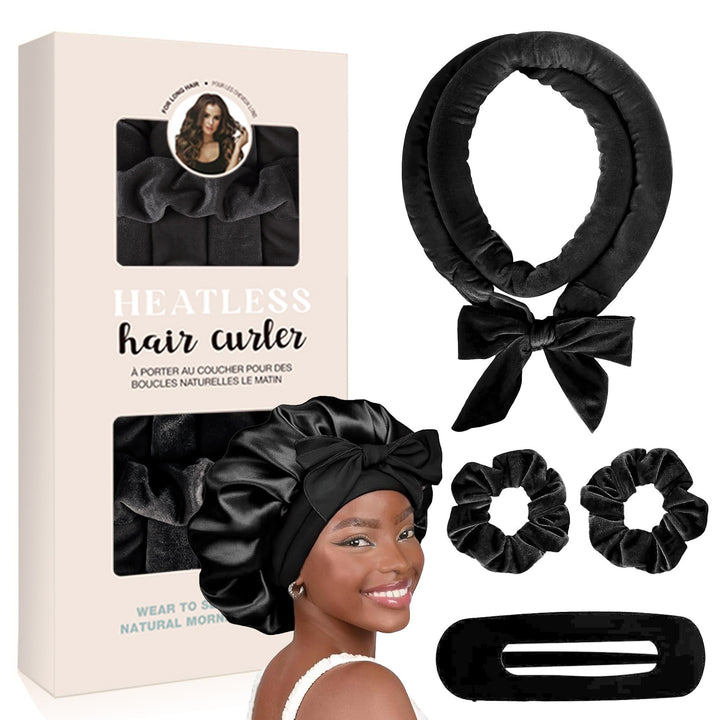Heatless Satin Hair Curling Set