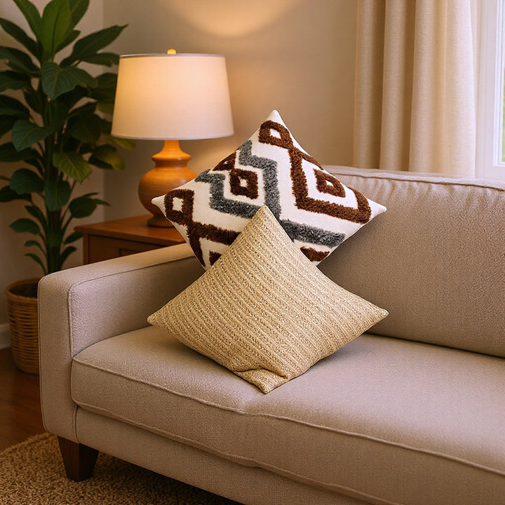 Decorative Geometric Accent Cushion