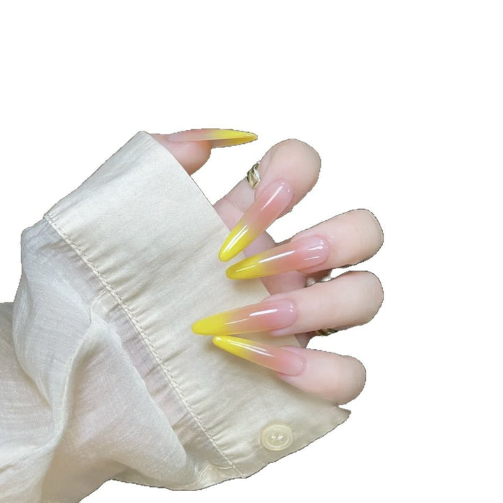 Elegant Teardrop-Shaped Press-On Nails Bowlift