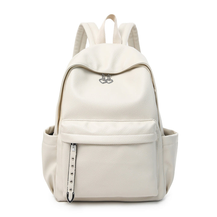 Contemporary Textured Leather School Backpack Bowlift
