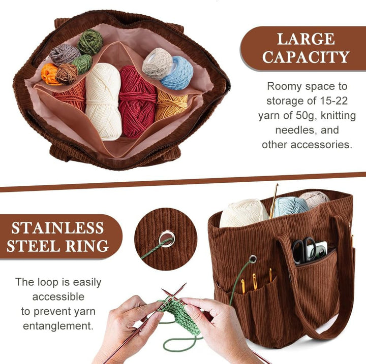 Functional storage bag with multiple outer pockets Bowlift