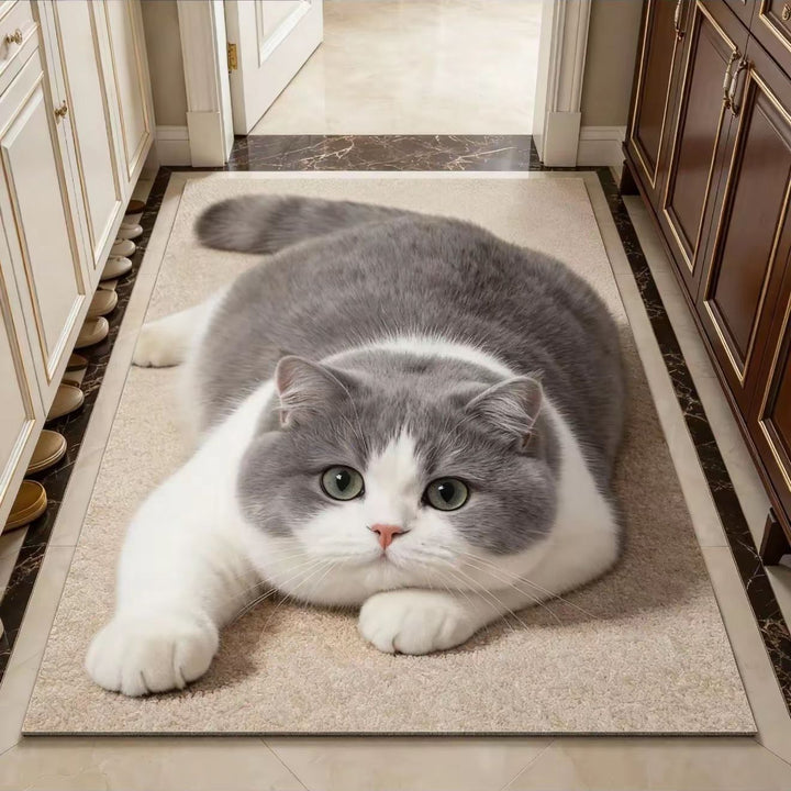Cat Theme Soft Plush Carpet