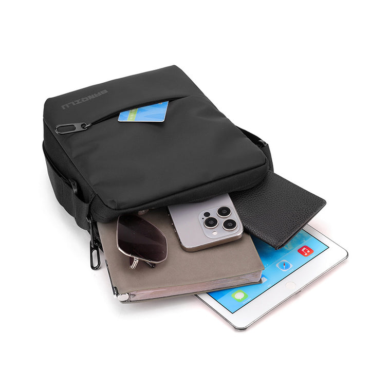 Waterproof Structured Messenger Bag Bowlift
