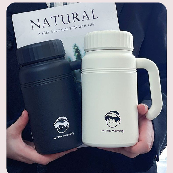Women's Insulated Thermos with Practical Carry Handle Bowlift