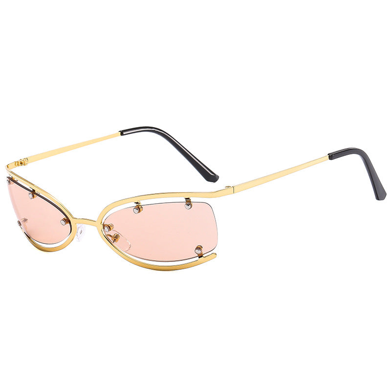 Women Cat-Eye Sunglasses with Luxurious Accents and Protective UV Filter Bowlift