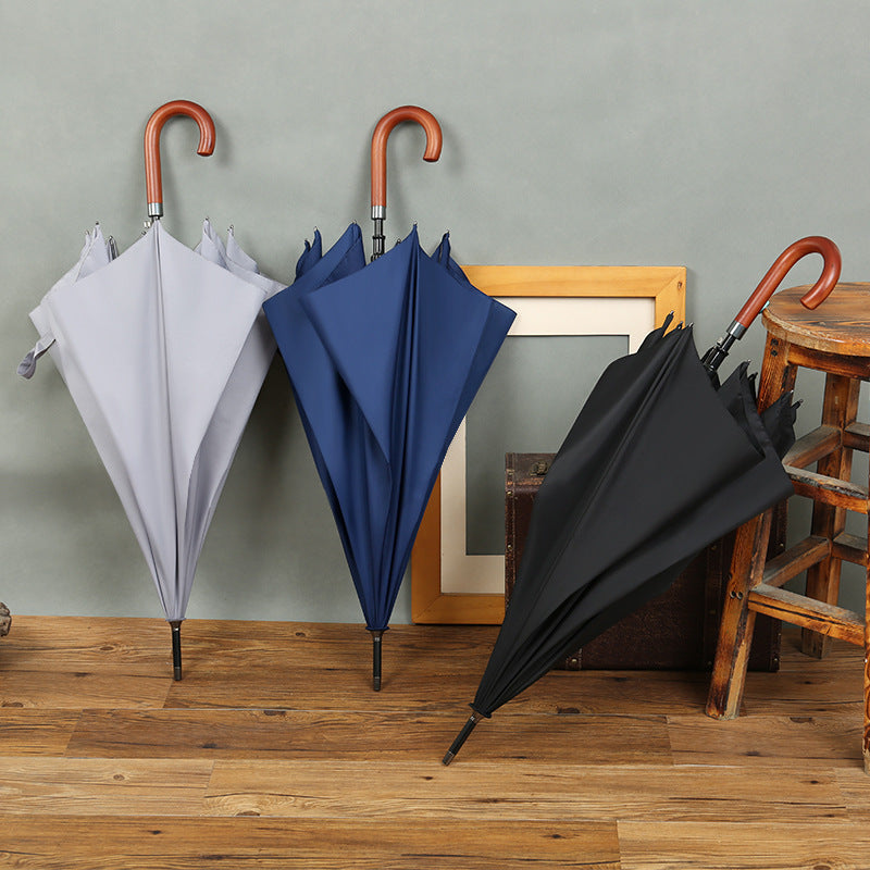 Ladies Elegant Stand Umbrella with Ergonomic Handle Bowlift