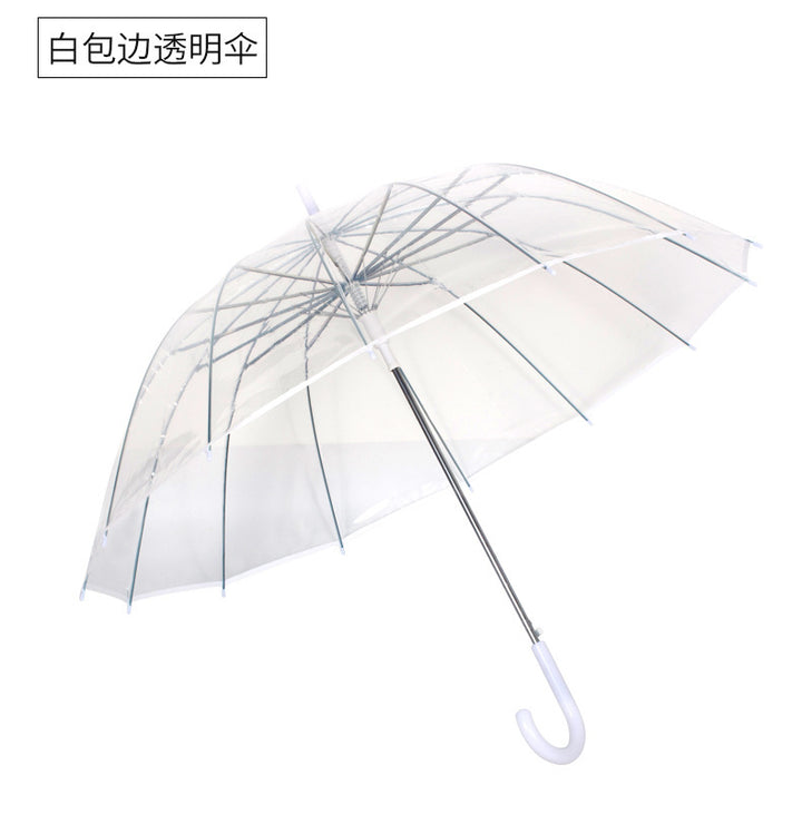 Ladies transparent rain umbrella Bowlift