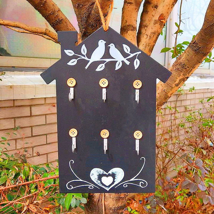 Decorative Wall-Mounted House-Shaped Organizer