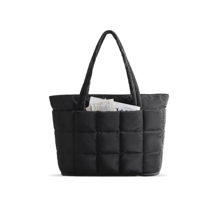 Practical Tote Bag with Quilted Design Bowlift