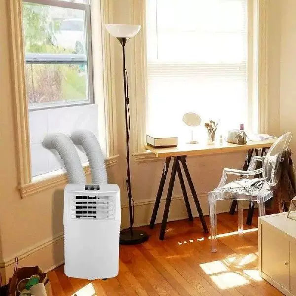 Unisex One Size Adjustable Window Ventilation Adapter Kit for Portable Air Conditioners with Zipper Fabric Panel and Hook and Loop Tape Bowlift