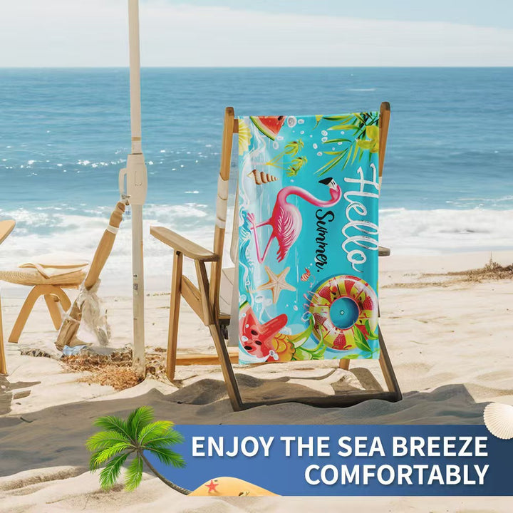 Women's beach towel with creative golf theme Bowlift