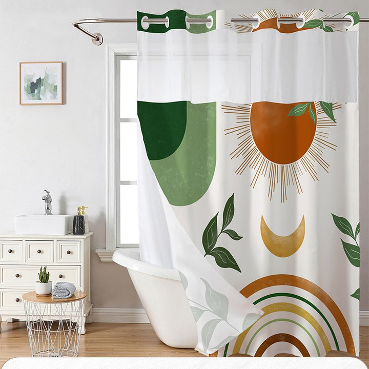 Artistic Floral Shower Curtain Bowlift