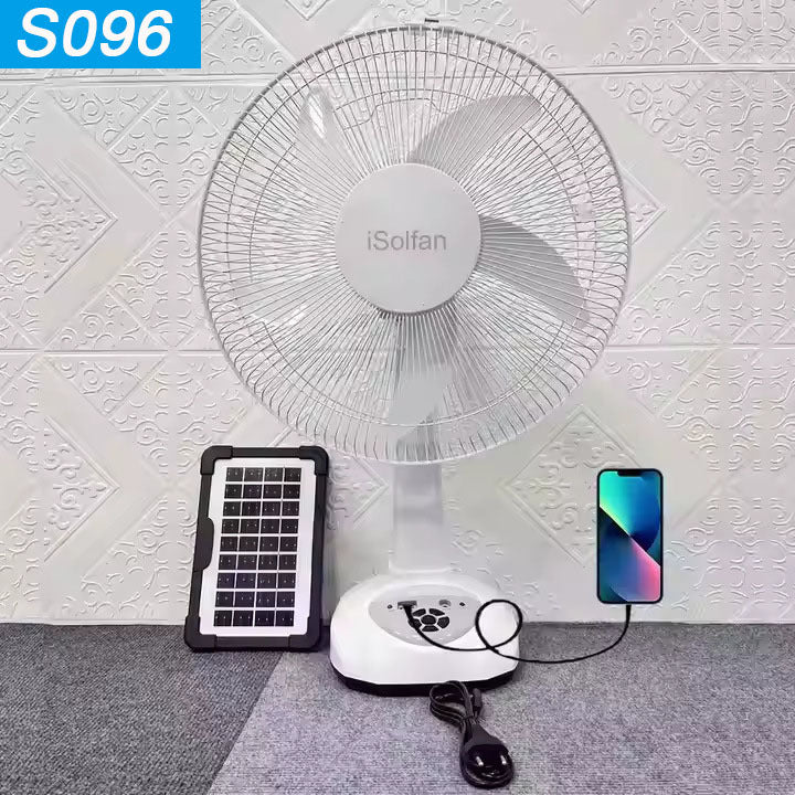 Women's Solar Powered Stand Fan with Smart Control System Bowlift