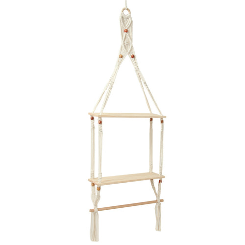 Hanging Macramé Shelf Organizer Bowlift
