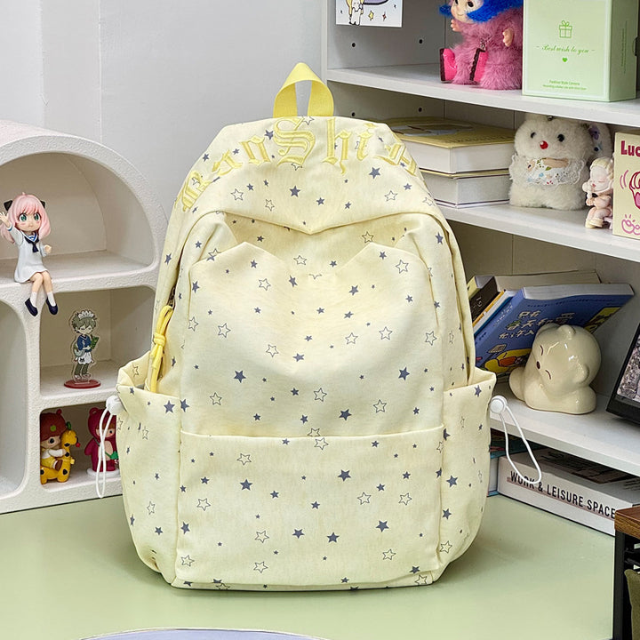 Stylish Star-Embellished Backpack Bowlift 1791205779