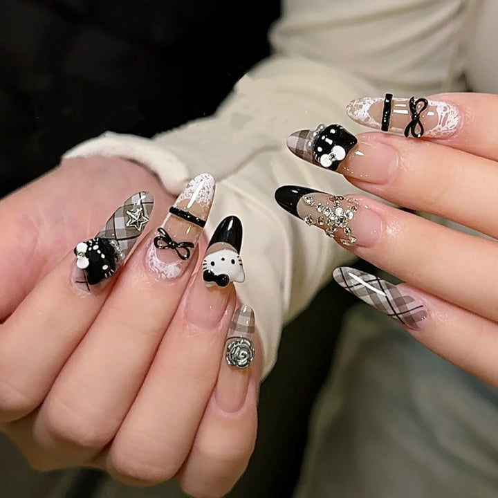 Themed Press-On Nail Art Set Bowlift