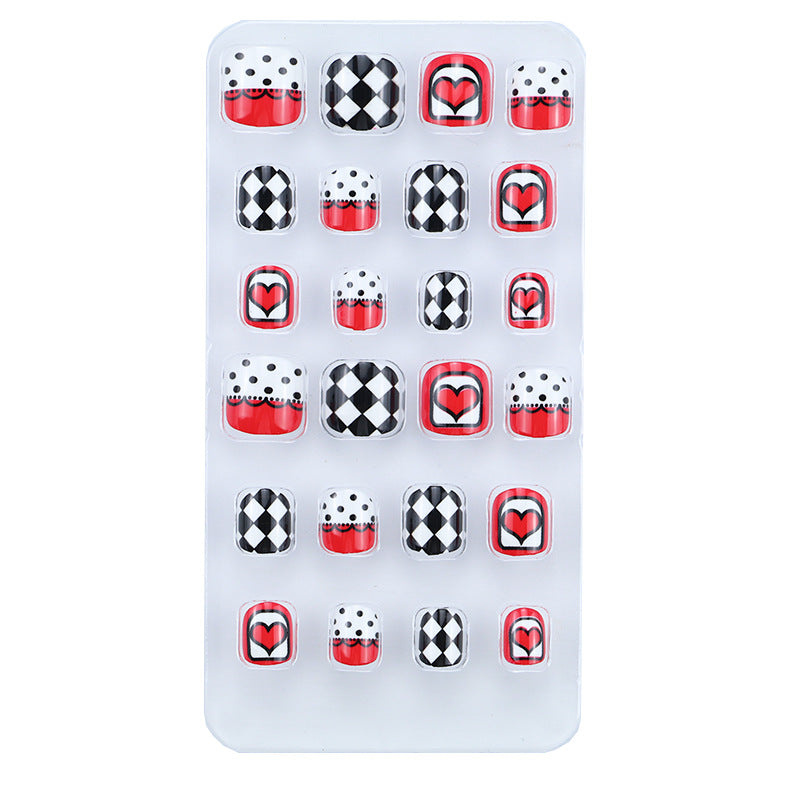 Playful Cartoon Animal Press-On Nail Set Bowlift