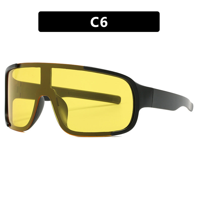 Women's sporty UV protection sunglasses with wide, aerodynamic shape Bowlift