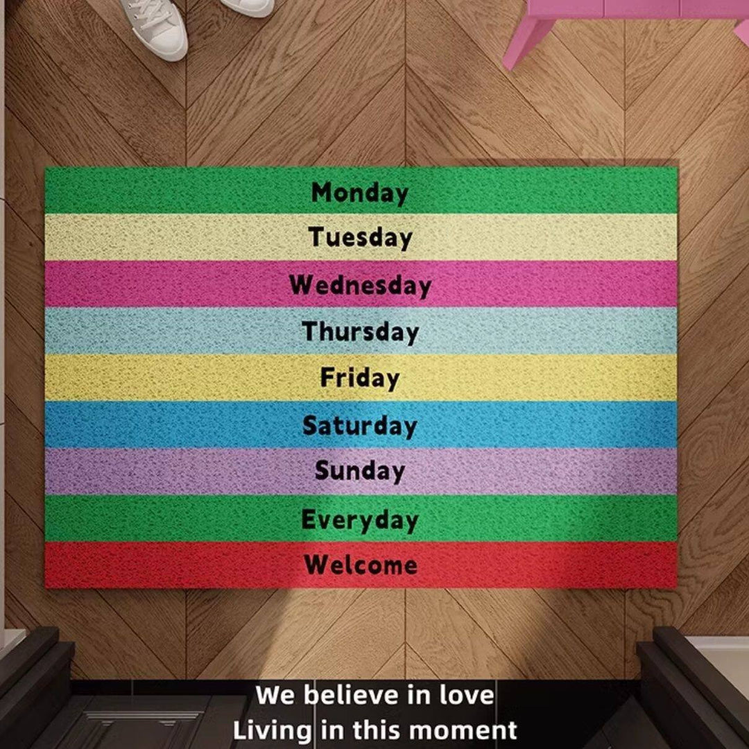 Colorful Days of the Week Doormat Bowlift