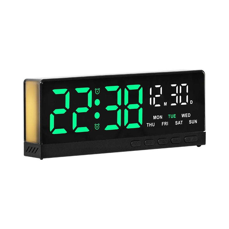 Digital Alarm Clock with Clear LED Display Bowlift