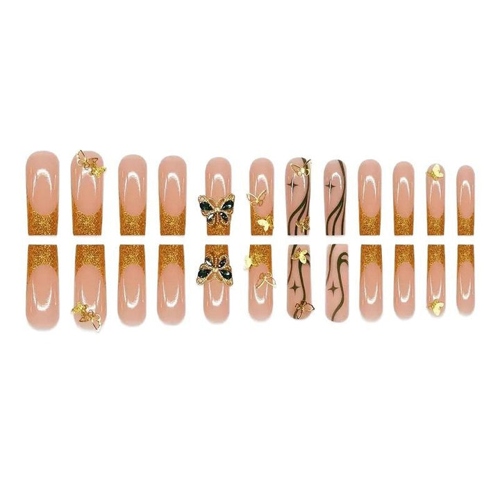 Glamorous Butterfly-Inspired Nail Art Extensions Bowlift