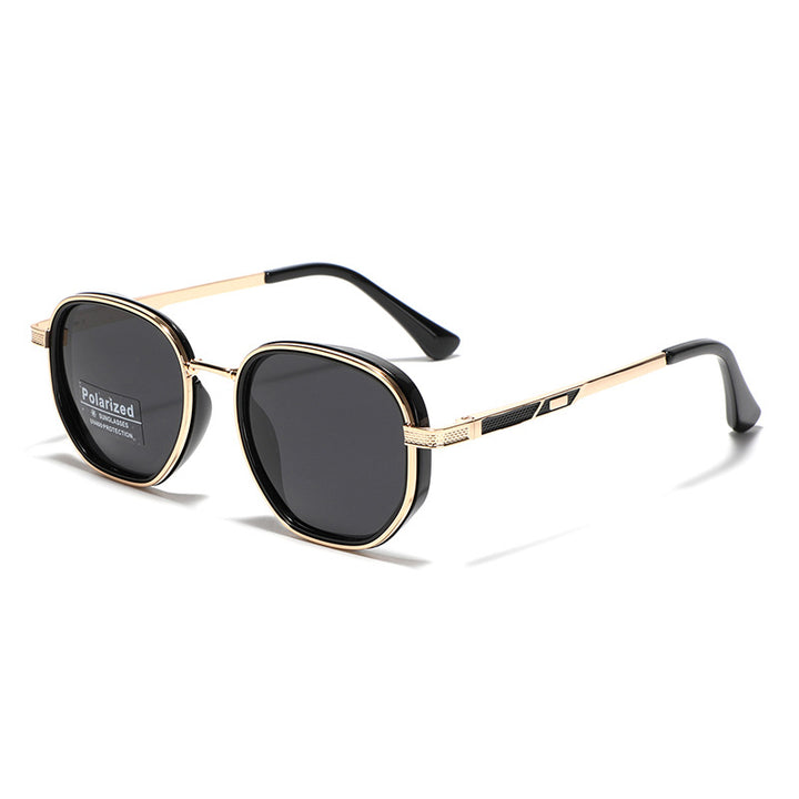 Polarized Metal-Acetate Square Sunglasses Bowlift