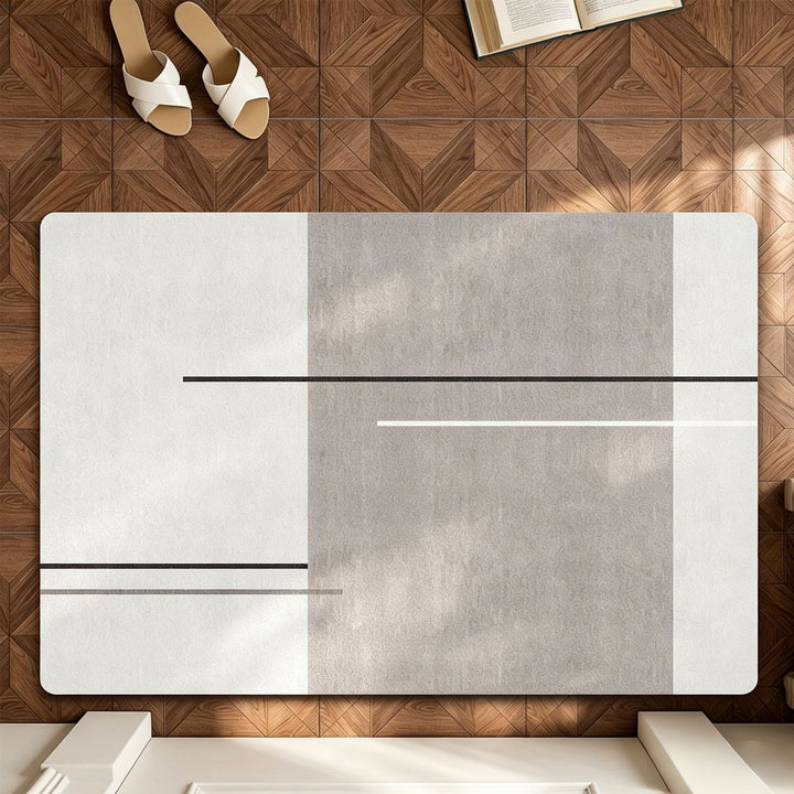 Modern Abstract Area Rug Bowlift