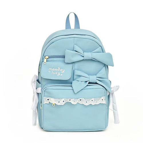 Bow-Embellished Daypack Bowlift