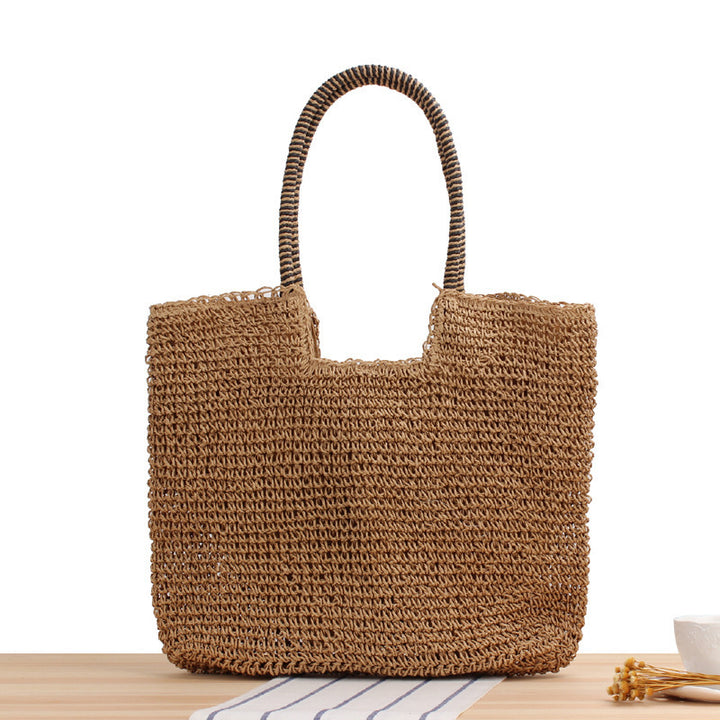Shopping bag made of woven natural material Bowlift