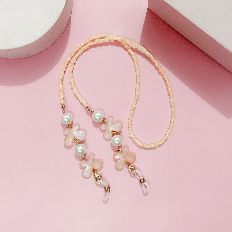 Floral Beaded Eyewear Chain Bowlift