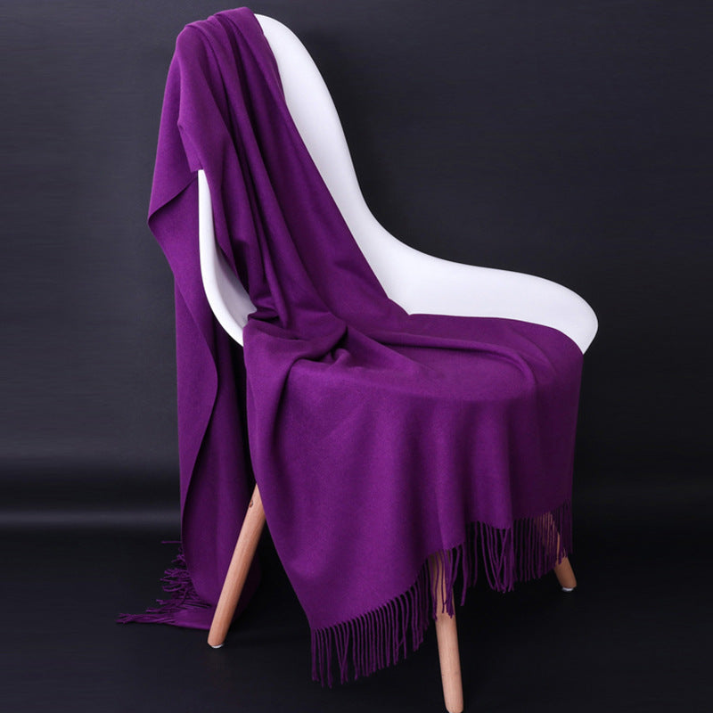 Luxurious Cashmere-Blend Throw Blanket