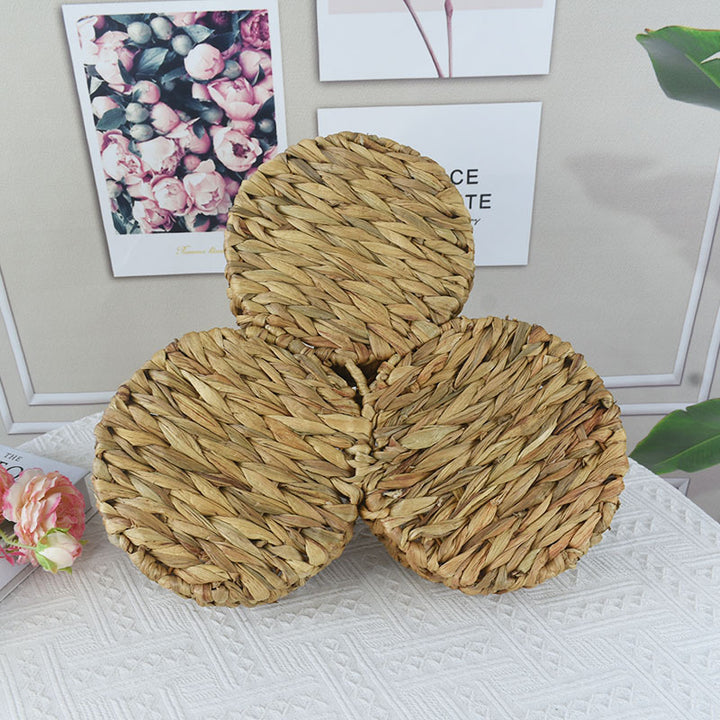 Multi-Sectional Handcrafted Woven Storage Basket Bowlift