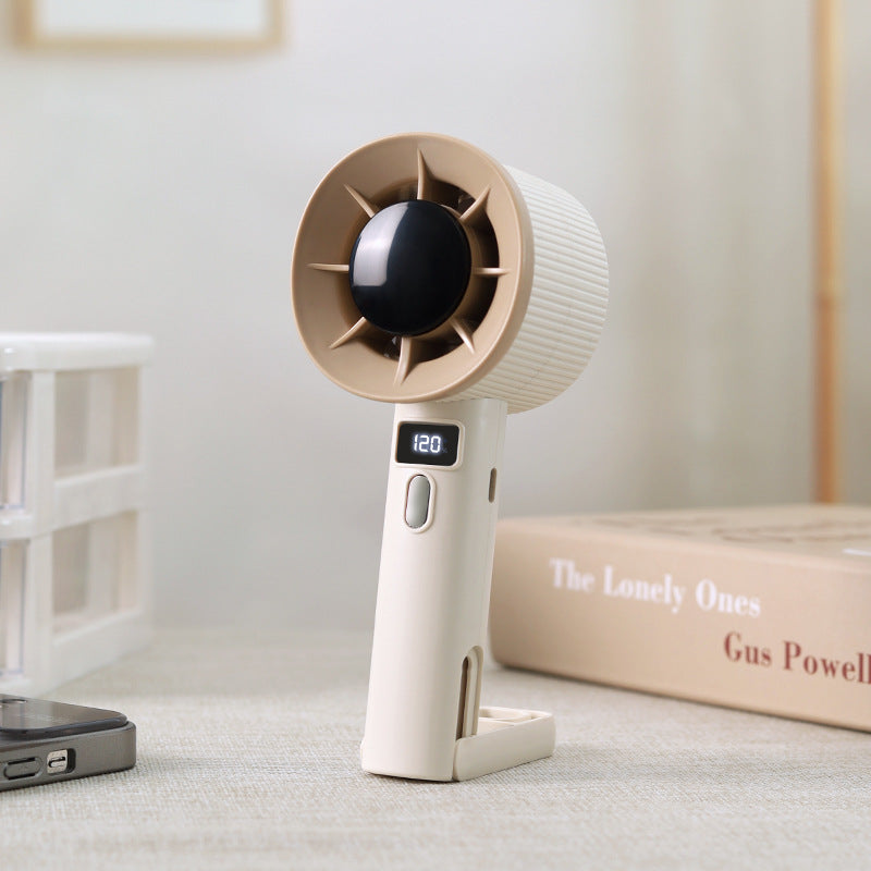 Women portable mini fan with LCD display Bowlift