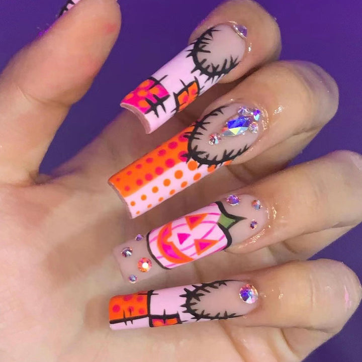 Artistic Halloween-Themed Nail Art Set Bowlift