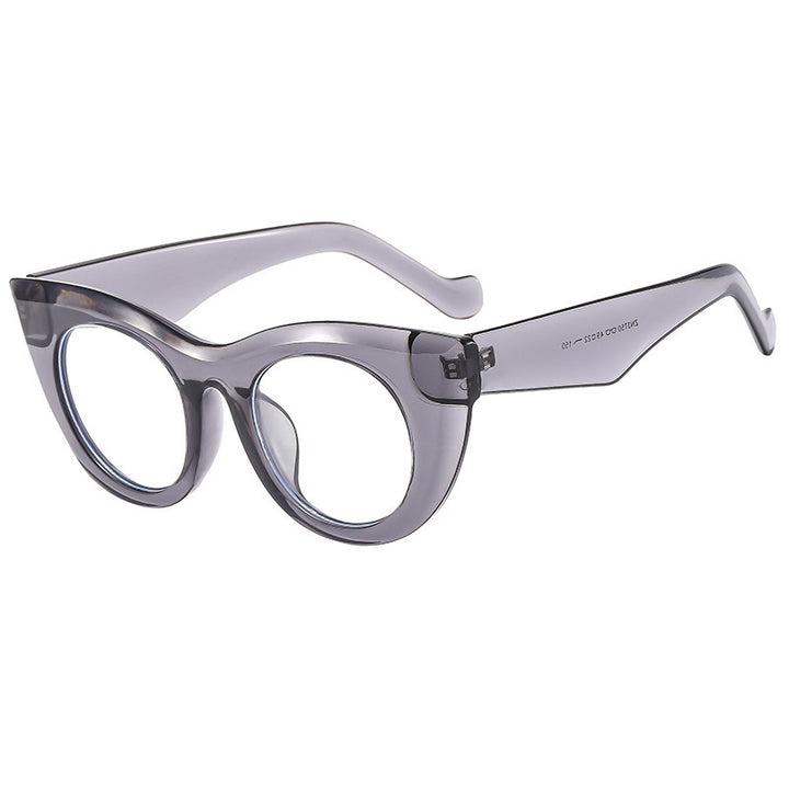 Women's Cat-Eye Sunglasses with Transparent Frame and Polarized Lenses Bowlift