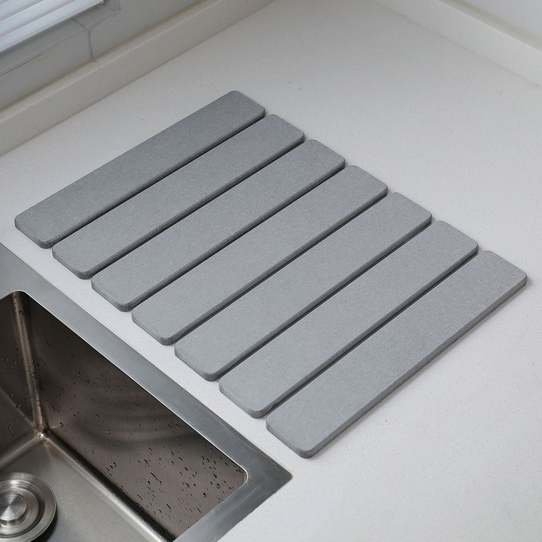 Marble Pattern Kitchen Draining Mat