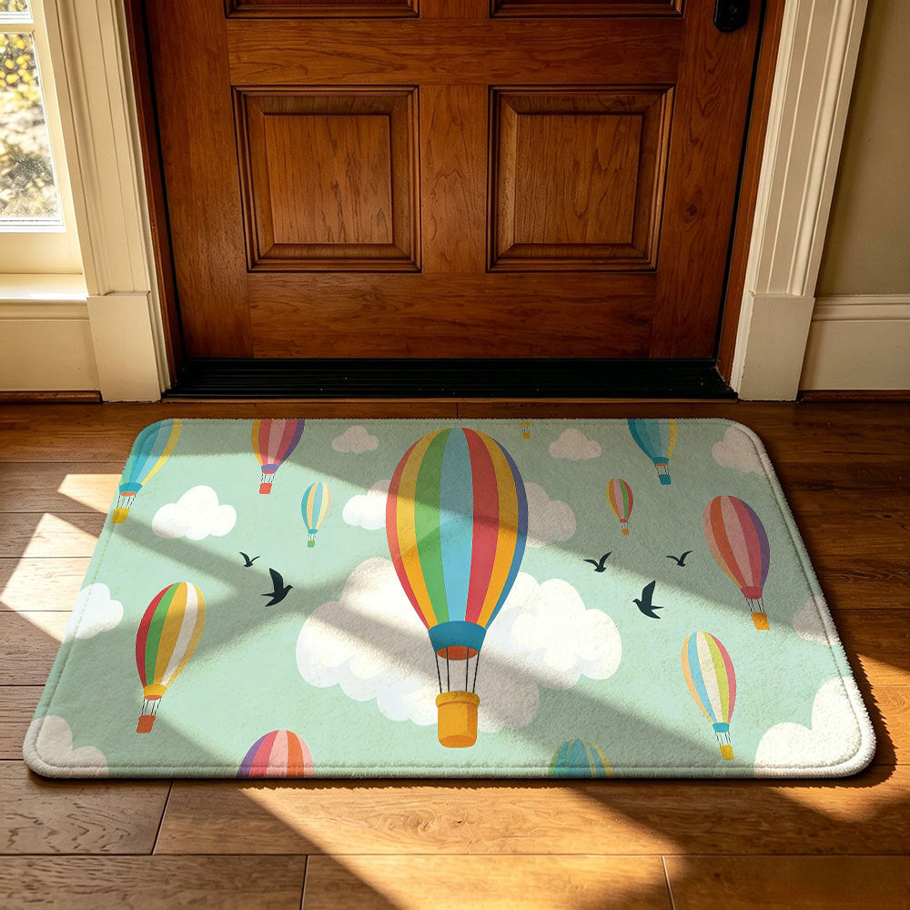 Artistic Outdoor-Themed Welcome Mat