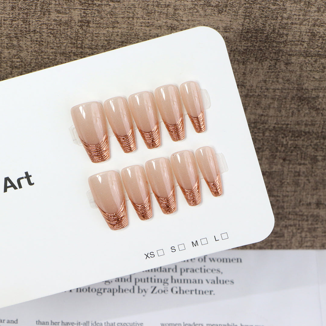 Glamorous French Tip Nail Art Bowlift