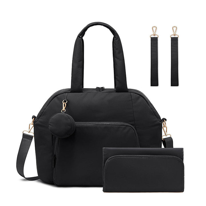 Spacious weekend bag with removable cosmetic organizer Bowlift