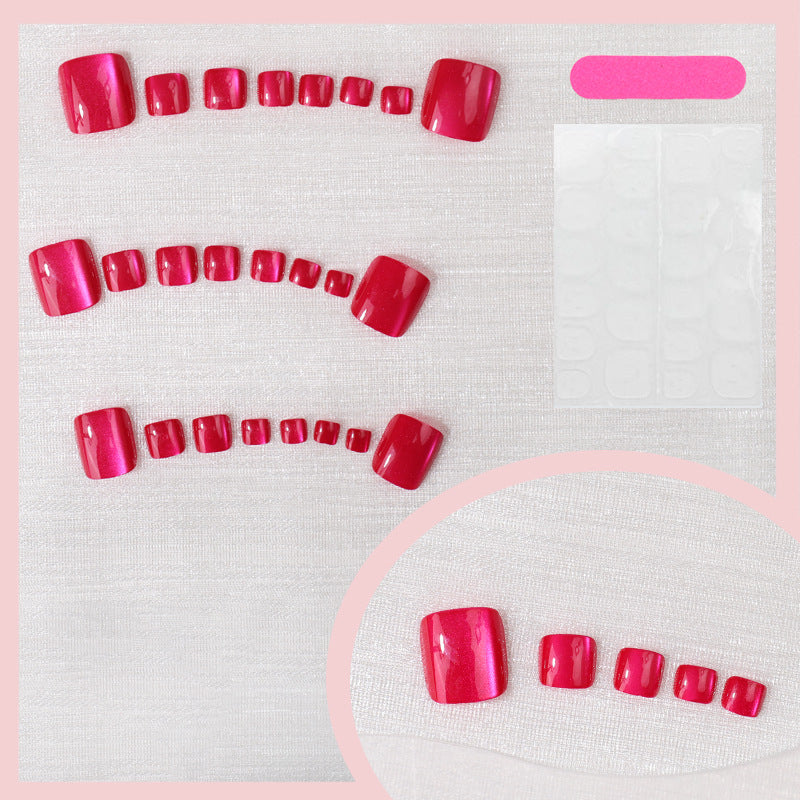 Elegant Glossy Press-On Nail Set Bowlift