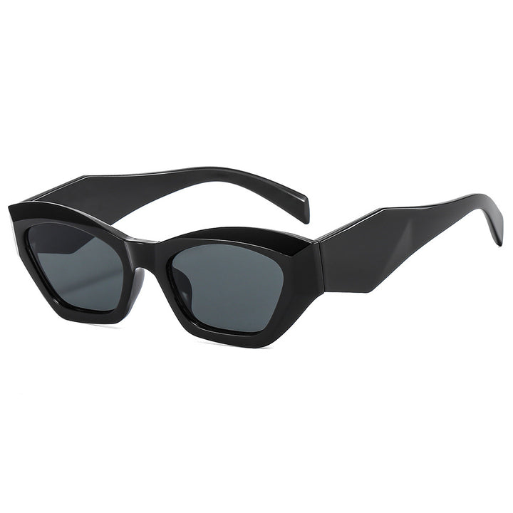 Women's geometric designer sunglasses with sparkling frame Bowlift