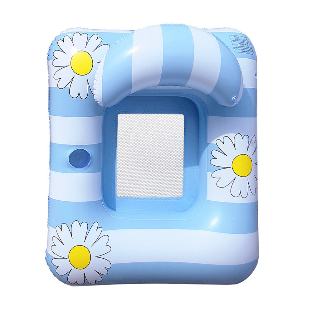 Women Inflatable Lounger with Floral Design Bowlift