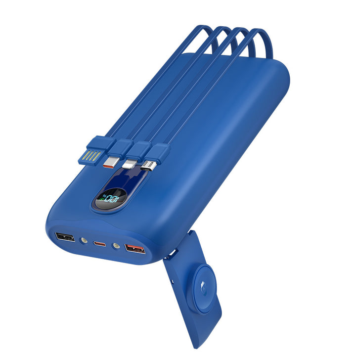 Portable power bank with fast inductive charging and multiple USB ports Bowlift