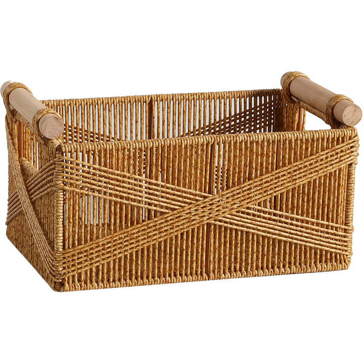 Artisan Crafted Wicker Storage Caddy Bowlift
