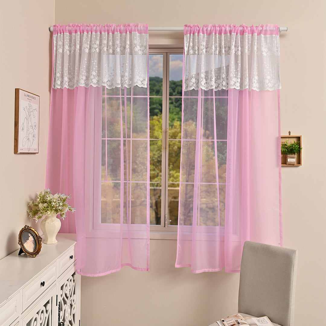 Elegant Sheer Lace Curtain Panels